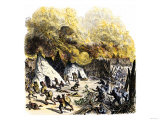 Captain Mason's Attack on the Pequot's Fortified Village  c1637