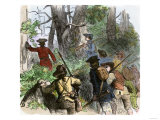 Colonial Militia Crossing the Mountains during the French and Indian War