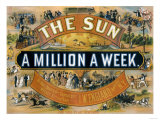 Ad for the New York Sun  a Weekly Newspaper  c1880