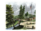Sutter's Mill  Site of James Marshall's Discovery of Gold in California  c1848