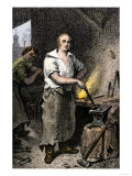 Pat Lyon  Blacksmith  at the Forge