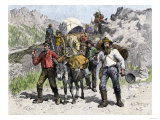 Prospectors Looking for New Diggings during the Gold Rush  c1850