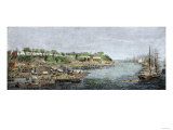 General Grant's Headquarters and Base of Supplies on the James River  c1864