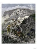 General Oliver Otis Howard Pursuing the Nez Perce Tribe on the Dead Mule Trail in Idaho  c1877