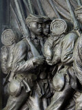 Black Soldiers of the 54Th Massachusetts Regiment  Memorial in Boston  Massachusetts