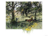 Farmers Picking Apples in the Fall  c1800