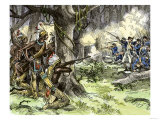 General Harmar Defeated by Miami Tribe Warriors in the Old Northwest Territory  c1790