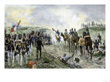 Napoleon and the Old Guard Before the Battle of Waterloo  c1815