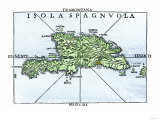 Map of Hispaniola in 1534  from Cartography of Peter Martyr and Oviedo