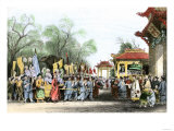 Marco Polo Welcomed at the Court of Kublai Khan in China  c1200