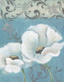 Poppies on Blue I