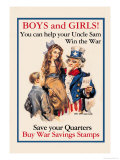 Uncle Sam  Boys and Girls  c1918