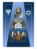 One Israeli Banking  Two Israelis Playing Chess  Three Israelis in Orchestra
