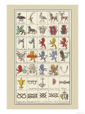 Heraldic Symbols: Shoveller and Seax