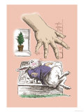 Alice in Wonderland: The White Rabbit and Alice's Big Hand