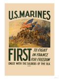 US Marines  First to Fight in France for Freedom