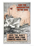 Join the Navy  Keep the American Flag on the Seas  c1917