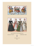 Assorted Fashions of Sixteenth Century French Noblewomen