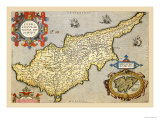 Map of the Island of Cyprus