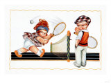 Children Playing Tennis