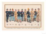 Uniforms: 4 Cavalry  2 Engineers  1 Hospital  2 Staff  2 Signal Corps  1899