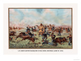 Custer Massacre at Big Horn  Montan June 25  1876