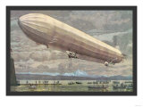 Zeppelin above Lake Constance