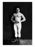 Bodybuilder in Leotard and Boots