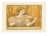 Woman Plays the Violin