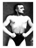 Bodybuilder with Thumbs Tucked in Belt