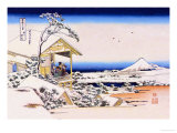 View of Mount Fuji in Winter