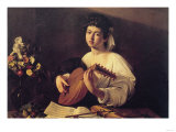 Musician Playing Lute
