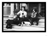 Mrs Patten and Her Seven Dogs