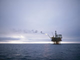 Berylfield Oil Drilling Rigs in the North Sea  Europe