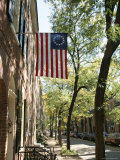Historic Flag  Society Hill  Philadelphia  Pennsylvania  USA