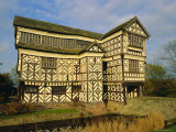 The 16th Century Black and White Gabled House  Little Moreton Hall  Cheshire  England  UK