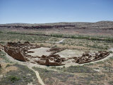 Pueblo Bonito from 1000-1100 AD  Anasazi Site  Chaco Canyon National Monument  New Mexico  USA