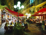 Open Air Cafes and Restaurants  Nice  Cote d'Azure  Provence  France  Europe