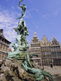 Brabo Statue  Antwerp  Belgium