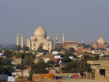 Taj Mahal on the Banks of the Yamuna River  Built by Shah Jahan for His Wife  Agra  India