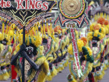 Procession  Ati Atihan Carnival  Kalibo  Island of Panay  Philippines  Southeast Asia  Asia