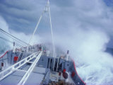 Rrs Bransfield in Rough Seas En Route to Antarctica  Polar Regions