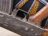 Detail of a Semi Automatic Weapon in the Lower Omo Valley  Ethiopia  Africa