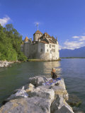 Chateau Chillon  Lake Geneva (Lac Leman)  Switzerland  Europe