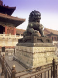 Lion Statue  Forbidden City  Beijing  China  Asia