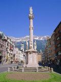 Annasaule Monument in the Centre of Innsbruck  Tirol  Austria