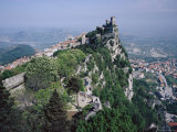 Castle Atop Mountain Peak  San Marino Republic