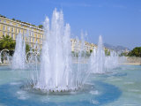 Place and Espace Massena Fountains  Nice  Cote d'Azur  French Riviera  Provence  France  Europe