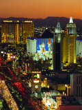 Elevated View of Casinos on the Strip  Las Vegas  Nevada  USA