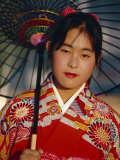 Young Japanese Girl in Kimono  Japan